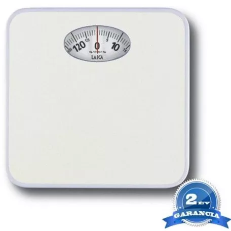 Laica mechanikus személymérleg fehér 130 kg-ig