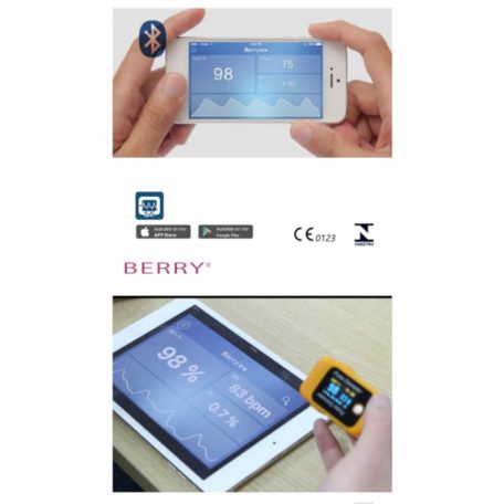 Pulzoxi méter Bluetooth kapcsolattal BM1000