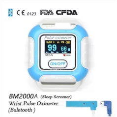 Alvás teszter pulzoxi méter Bluetooth kapcsolattal BM2000A