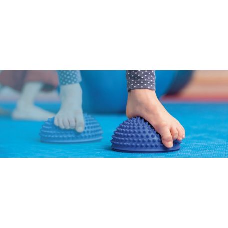 Egyensúlyozó félgömb, kék