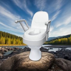   WC magasító felhajtható karfával, állítható magasság TSE-120