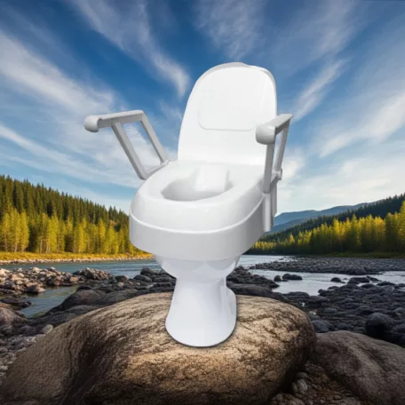 WC magasító felhajtható karfával, állítható magasság TSE-120