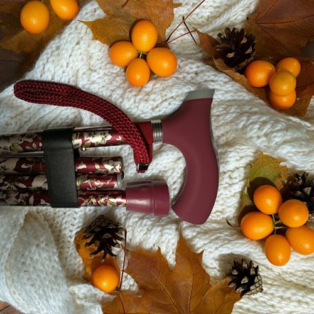 Színes összecsukható járóbot komfort szilikon fogantyúval SD