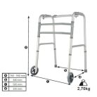 4in1 Multifunkciós járókeret két kerékkel