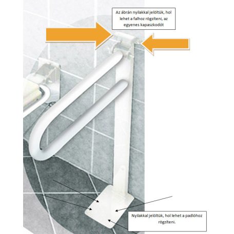 Felhajtható állványos kapaszkodó  B-4313