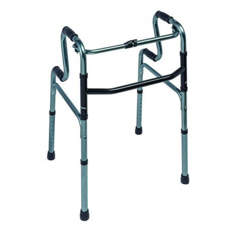 Felállást segítő lépcsőzetes összecsukható járókeret 4 markolattal