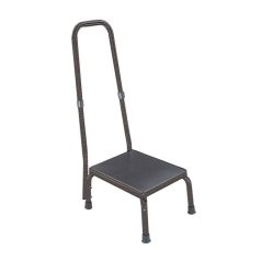 Fellépő zsámoly korláttal