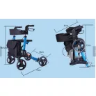 Összecsukható Compact Rollátor