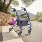 Összecsukható rollátor festett alumíniumból – 4 kerék – Atlante Mini