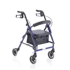   Összecsukható rollátor festett alumíniumból – 4 kerék – Atlante Mini