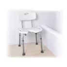 Támlás zuhanyszék higiéniai nyílással Onda