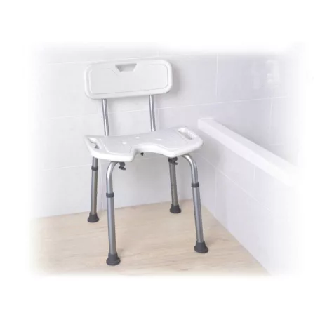 Támlás zuhanyszék higiéniai nyílással Onda