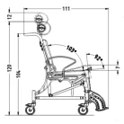 Phoenix multifunkciós kerekesszék zuhanyozáshoz és betegszállításhoz