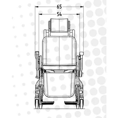 Phoenix multifunkciós kerekesszék zuhanyozáshoz és betegszállításhoz