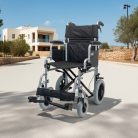 Transport kerekesszék Gemini 12" lehajtható háttámlával, segítő fékkel 81130X