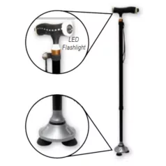   MAGIC Cane plus Állítható járóbot csuklós rögzítésű 4 ágú talppal, LED világítással