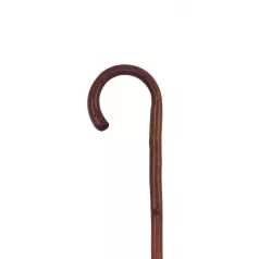 Fa hajlított sétabot, gesztenye szín