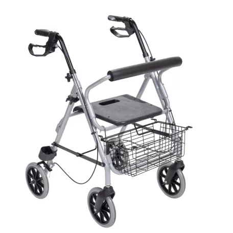 Mobiak ultrakönnyű összecsukható rollátor Silver
