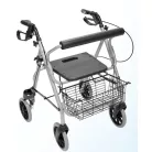 Mobiak ultrakönnyű összecsukható rollátor Silver