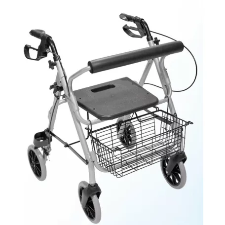 Mobiak ultrakönnyű összecsukható rollátor Silver