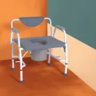 Nagy teherbírású állítható magasságú karfás szoba wc és fürdetőszék 290 kg