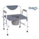 Nagy teherbírású állítható magasságú karfás szoba wc és fürdetőszék 290 kg