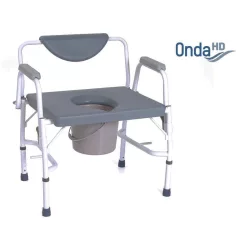   Nagy teherbírású állítható magasságú karfás szoba wc és fürdetőszék 290 kg