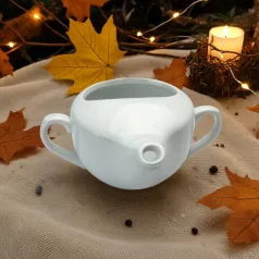 Csőrös kerámia betegitató pohár