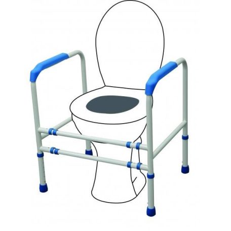 Biztonsági keret wc-hez, 4 lábbal 138 kg