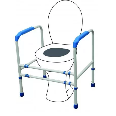 Biztonsági keret wc-hez, 4 lábbal 138 kg