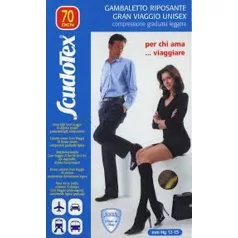 S-481 Scudotex utazó térdzokni unisex Nero