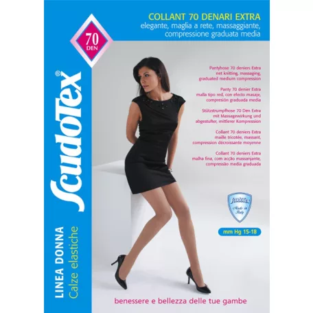 S-470 Scudotex harisnyanadrág 70 den sarok és nadrágrész erősítéssel Daino