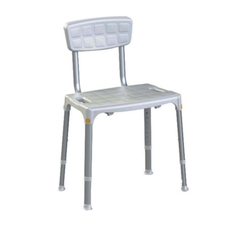 Állítható magasságú háttámlás zuhanyszék téglalap alakú ülőlappal "Prime" 805516