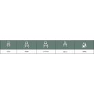 Állítható szélességű fürdőkád ülőke háttámlával "Prime" 805518