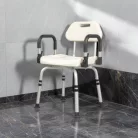 Forgatható fürdetőszék háttámlával, kartámaszzal