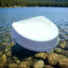 WC magasító 15 cm csavaros rögzítés 250 kg tetővel MB5513