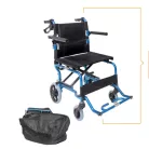 Blue Max összecsukható ultra könnyű aluminium transport kerekeszék