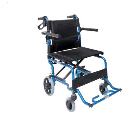 Blue Max összecsukható ultra könnyű aluminium transport kerekeszék