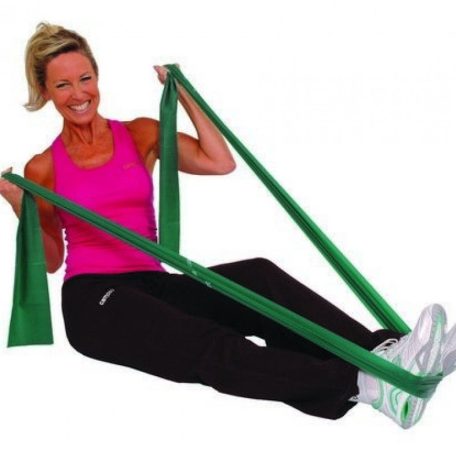 CanDo gimansztikai erősítő  szalag enyhén púderes Zöld Közepes 811411