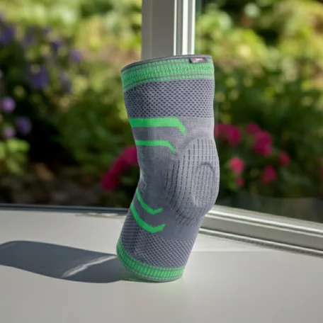 Genumax rugalmas térdrögzítő szilikon patella gyűrűvel és merevítő betétekkel