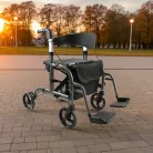 Bogota összecsukható alumínium rollátor kerekesszék egyben