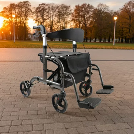 Bogota összecsukható alumínium rollátor kerekesszék egyben