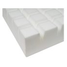 RehaComfortPro kockázott felületű, nyomáselosztó ápolási ágymatrac 200X90X15 cm vízálló elasztikus huzattal