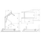 Betegemelő lift akkumulátoros működtetés pedálos Moevo RI822 150 kg-ig