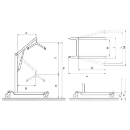 Betegemelő lift akkumulátoros működtetés pedálos Moevo RI822 150 kg-ig