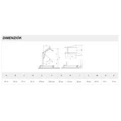   Hidraulikus betegemelő lift karos lábnyitással 150 kg teherbírás RI823