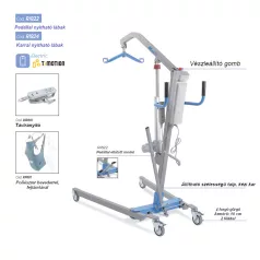   Betegemelő lift akkumulátoros működéssel karos RI824 150 kg-ig MUEVO