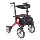 Ermes festett alumínium Rollator 4 felfújható kerékkel 