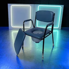   Állítható magasságú szoba WC szivacsos kék 120 kg 14201