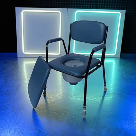 Állítható magasságú szoba WC szivacsos kék 120 kg 14201